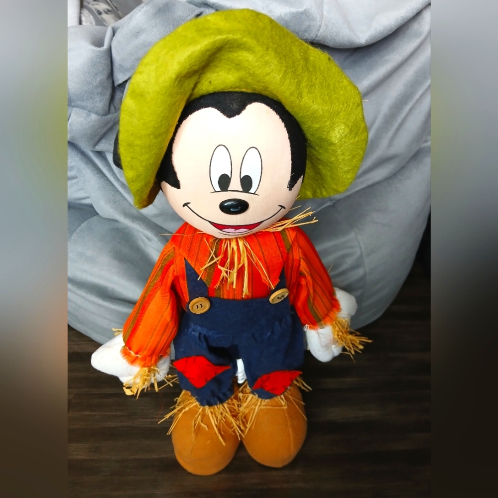 Mickey Mouse Halloween Scarecrow Figure- 21"